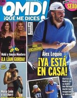 Álex Lequio regresando a España en la portada de QMD!