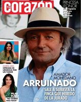 Amador Mohedano arruinado, portada de revista Corazón TVE