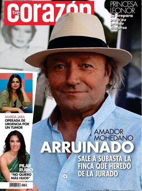 Amador Mohedano arruinado, portada de revista Corazón TVE