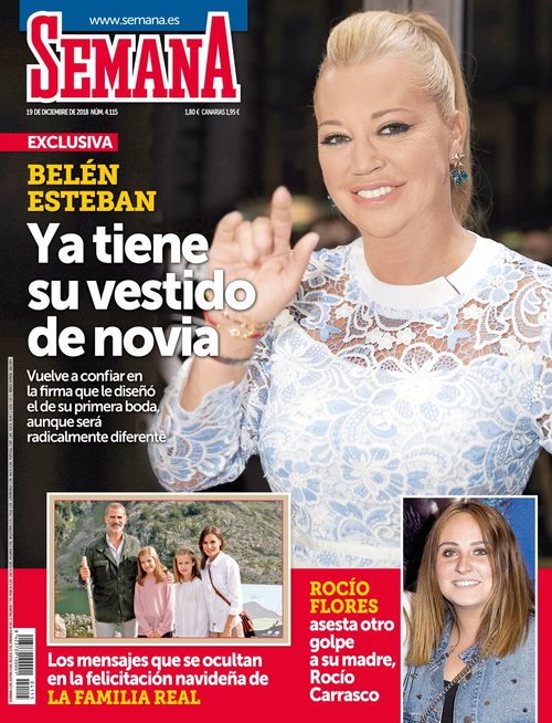 Belén Esteban ya tiene su vestido de novia en exclusiva en revista Semana