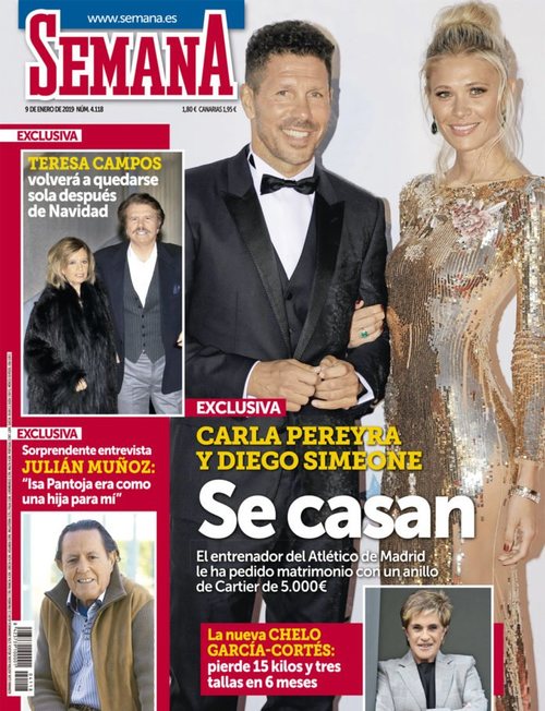 La boda de Diego Simeone y Carla Pereyra en exclusiva en Semana