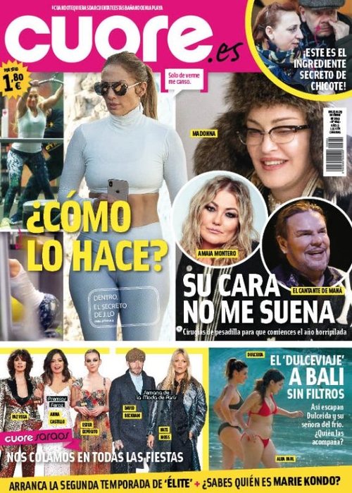 Cómo hace para estar tan estupenda Jennifer Lopez en revista Cuore