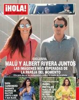 ¡Hola! revela en exclusiva imágenes de Malú y Albert Rivera juntos tras comer en un restaurante