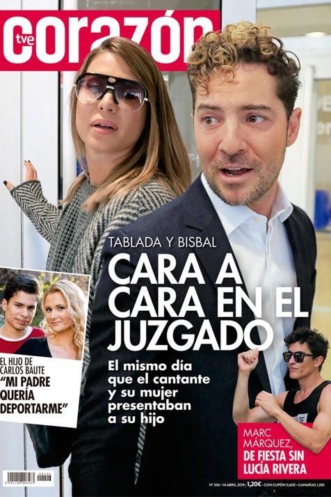 Corazón recoge el cara a cara de Elena Tablada y David Bisbal en el juzgado