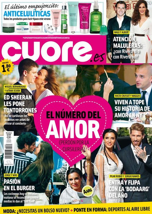 Cuore hace un especial del amor, con parejas como Malú y Albert Rivera en portada