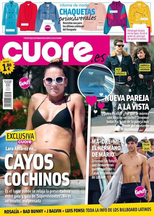 Cuore capta a Lara Álvarez relajándose en Cayos Cochinos