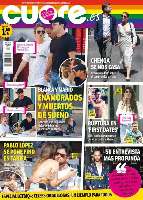 Cuore muestra fotos de Mario Casas y Blanca Suárez paseando juntos