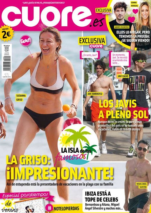 Cuore muestra en portada las vacaciones de Susana Griso