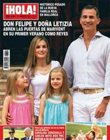 El posado de los Reyes de España y sus hijas en Marivent en ¡Hola!