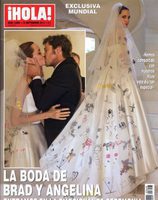 La boda de Brad Pitt y Angelina Jolie en ¡Hola!