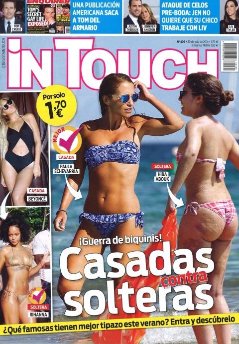 Guerra de bikinis de casadas contra solteras en In Touch