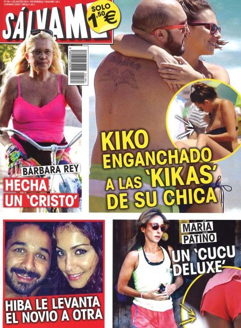 Kiko Rivera se engancha a 'las kikas' de su novia en la revista Sálvame