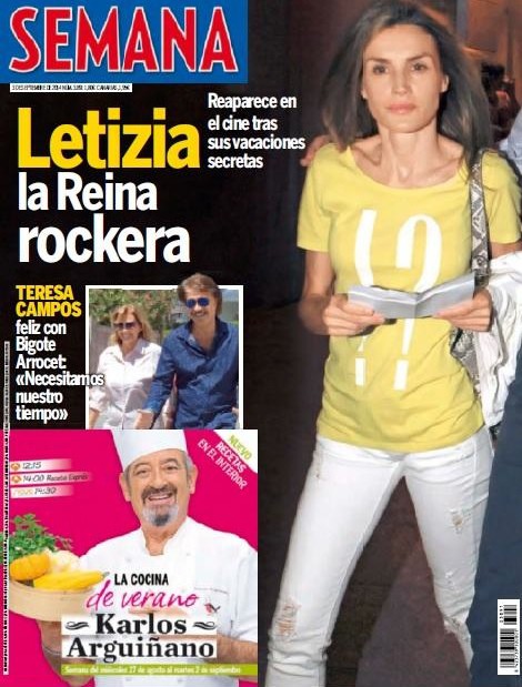 Letizia, la reina rockera en Semana