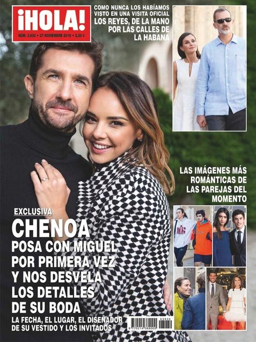 Chenoa posa con Miguel por primera vez y desvela detalles de su boda, en Hola