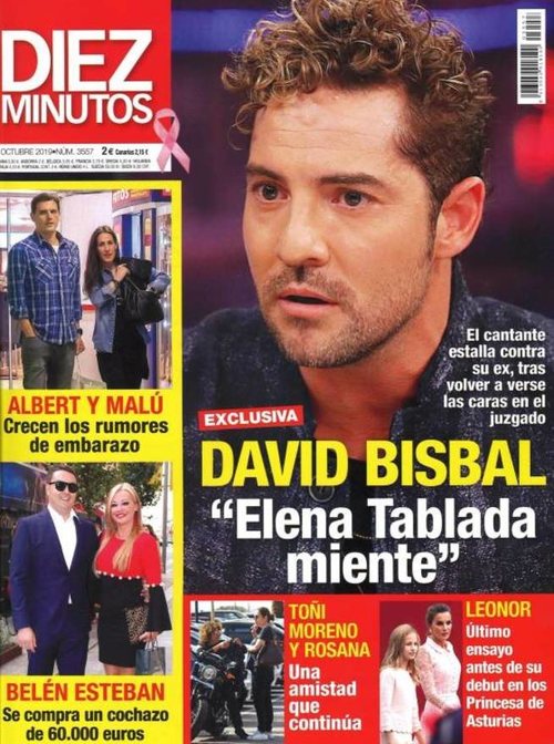 Diez Minutos muestra las declaraciones de David Bisbal: 