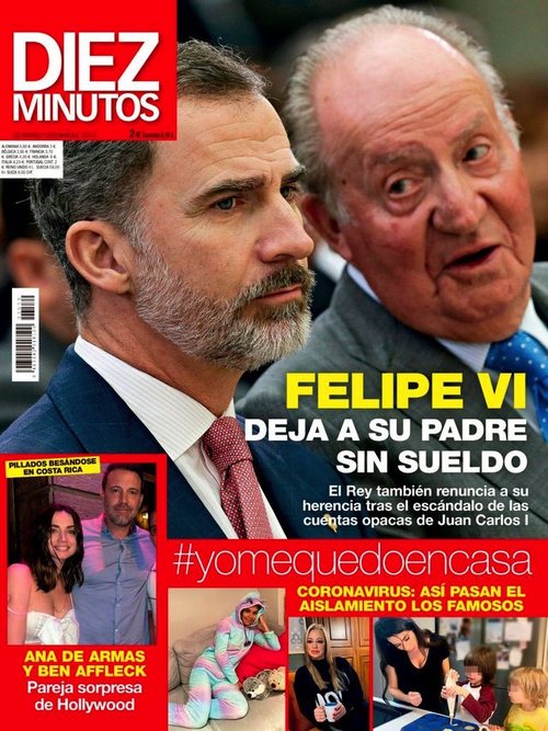 En Diez Minutos, Felipe VI deja a su padre sin sueldo