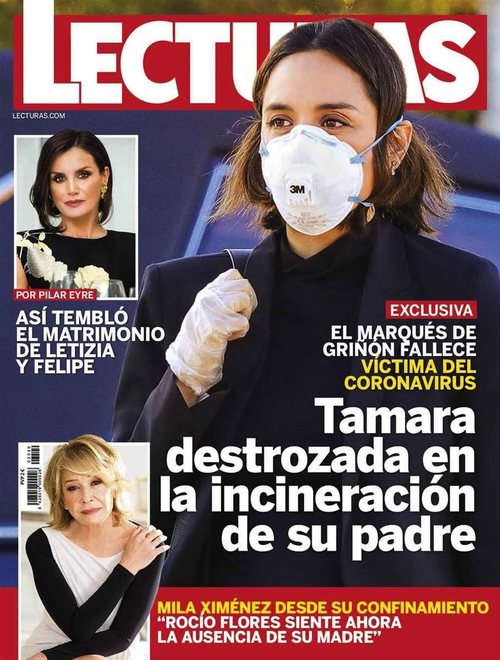 En Lecturas, Tamara Falcó destrozada en la incineración de su padre