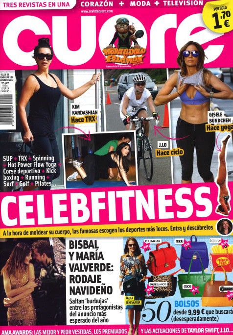 Cuore recoge a las Celebfitness