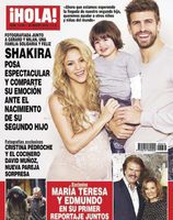 Shakira y Gerard Piqué con su hijo Milan antes de ser padres de nuevo en ¡Hola!