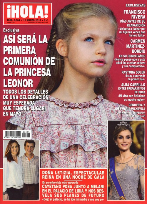 Los detalles de la Primera Comunión de la Princesa Leonor en ¡Hola!