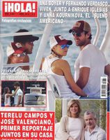 Enrique Iglesias y Anna Kournikova, anfitriones de Ana Boyer y Fernando Verdasco en ¡Hola!