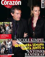 Hoy Corazón cuenta la primera Semana Santa de Antonio Banderas con Nicole Kimpel