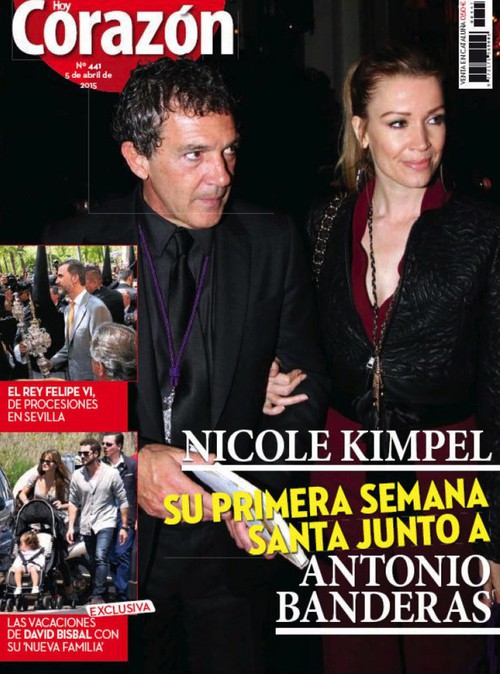 Hoy Corazón cuenta la primera Semana Santa de Antonio Banderas con Nicole Kimpel