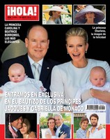 El bautizo de los príncipes Jacques y Gabriella de Mónaco en ¡Hola!