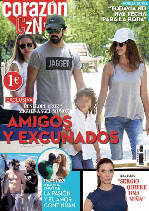 Penélope Cruz y Miguel Ángel Muñoz, amigos y excuñados en Corazón