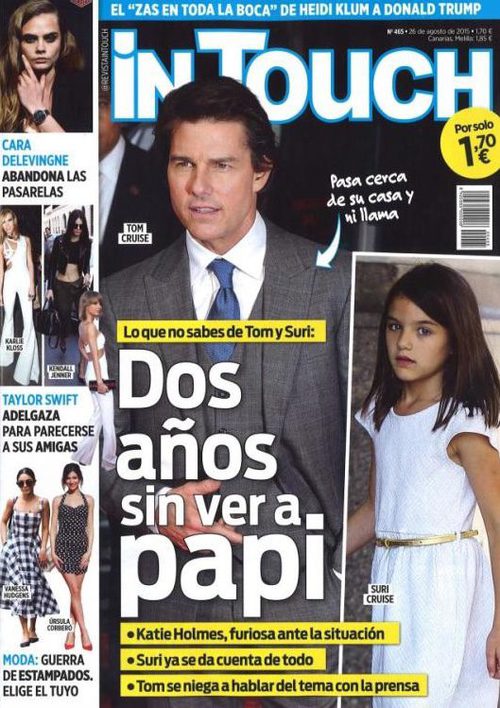 In Touch desvela que Suri lleva dos años sin ver a Tom Cruise