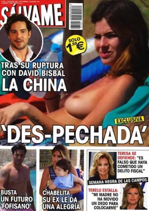 La China, des-pechada en la portada de Sálvame