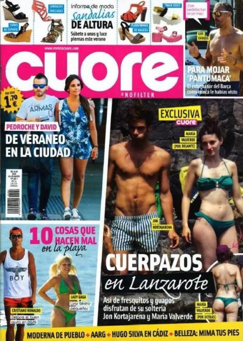 María Valverde y Jon Kortajarena, cuerpazos en Lanzarote en Cuore